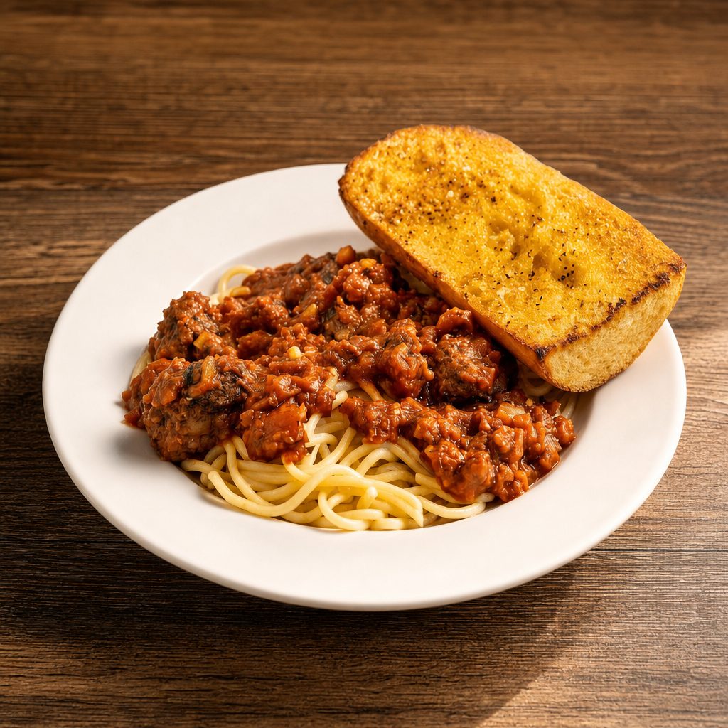 Spaghetti with Sauce and Meatballs.